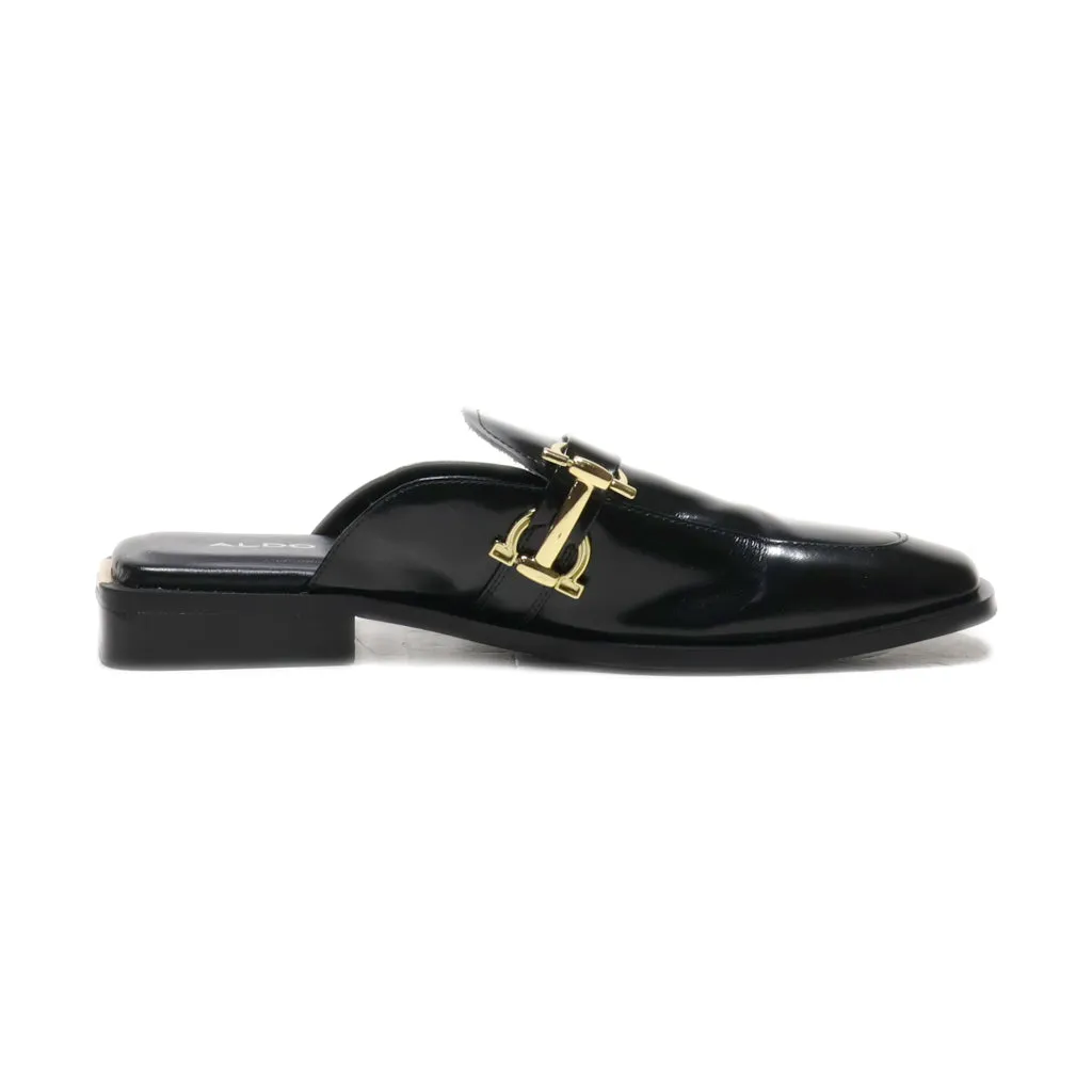 Aldo Mules Leather Black Colour For Women
