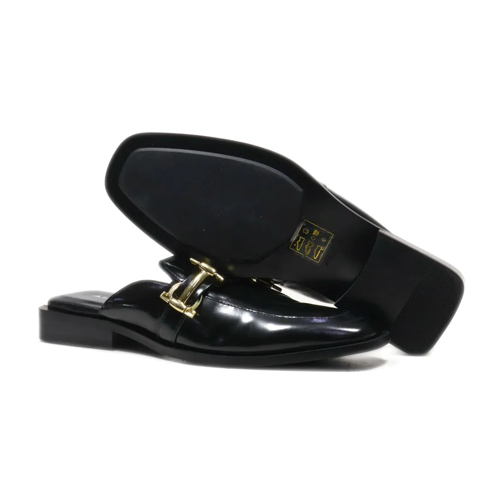 Aldo Mules Leather Black Colour For Women