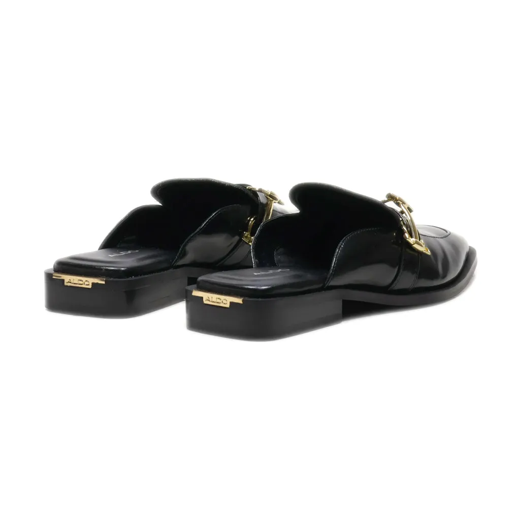 Aldo Mules Leather Black Colour For Women