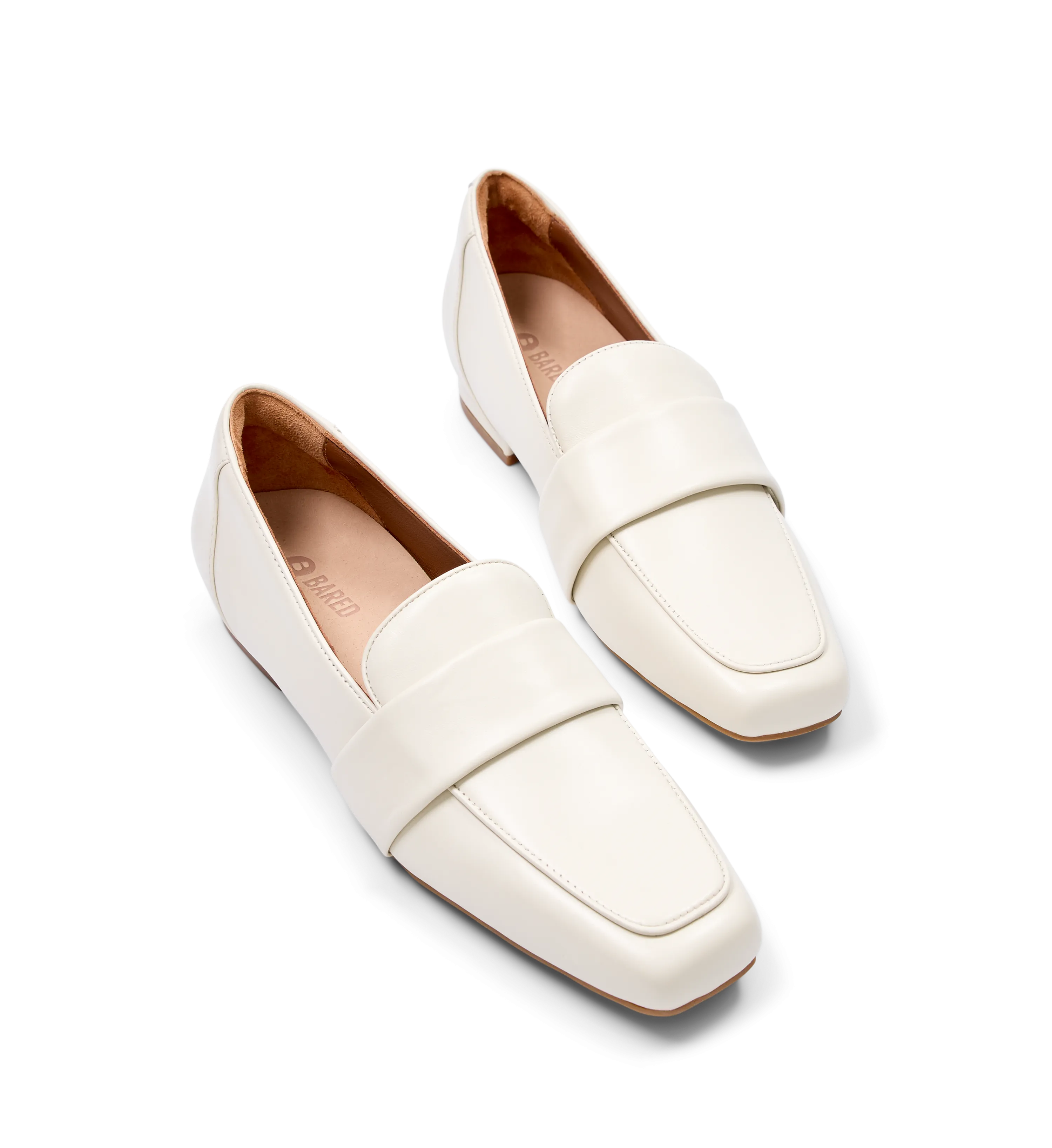 Antpipit Ecru Leather Loafers