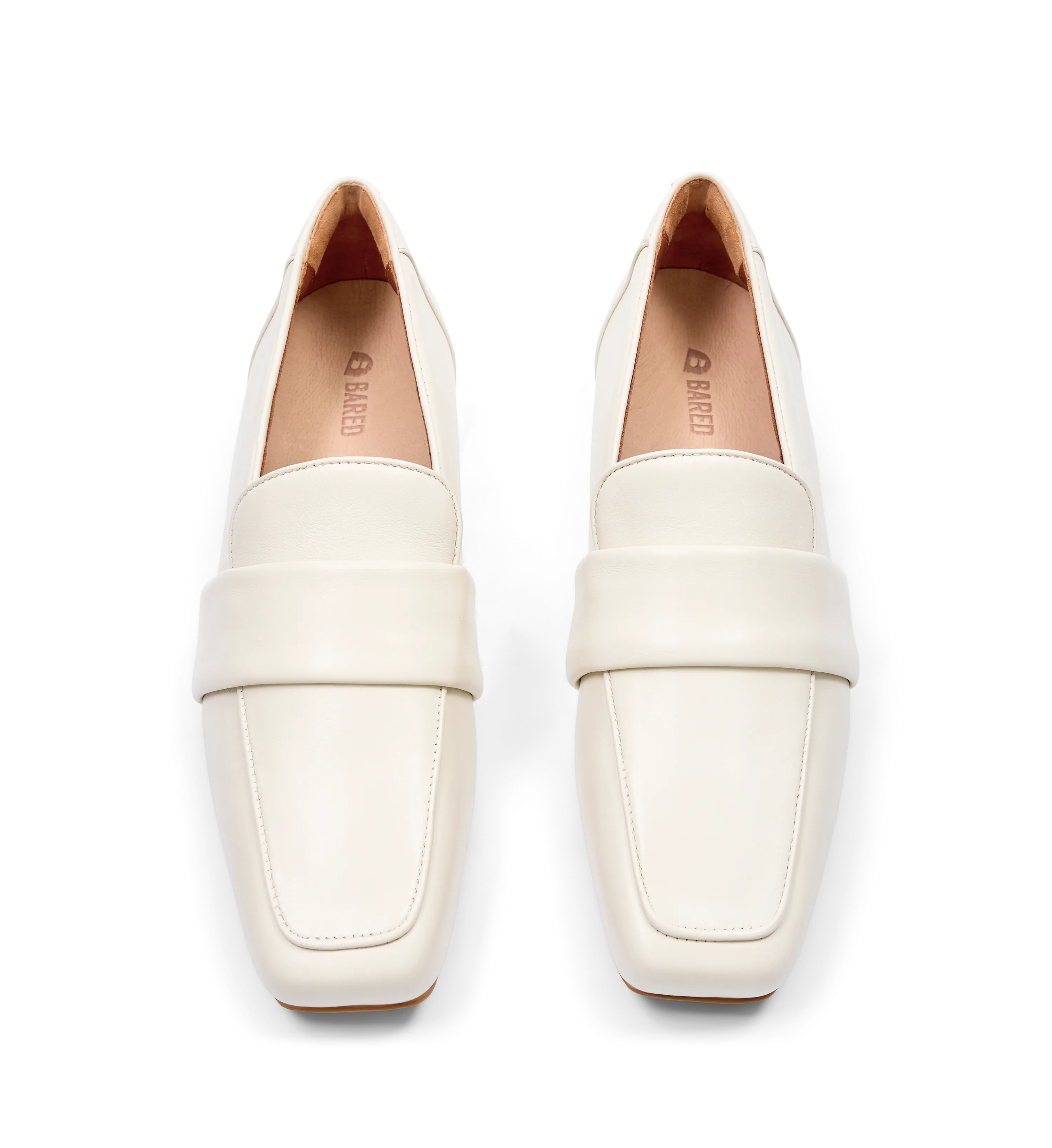 Antpipit Ecru Leather Loafers