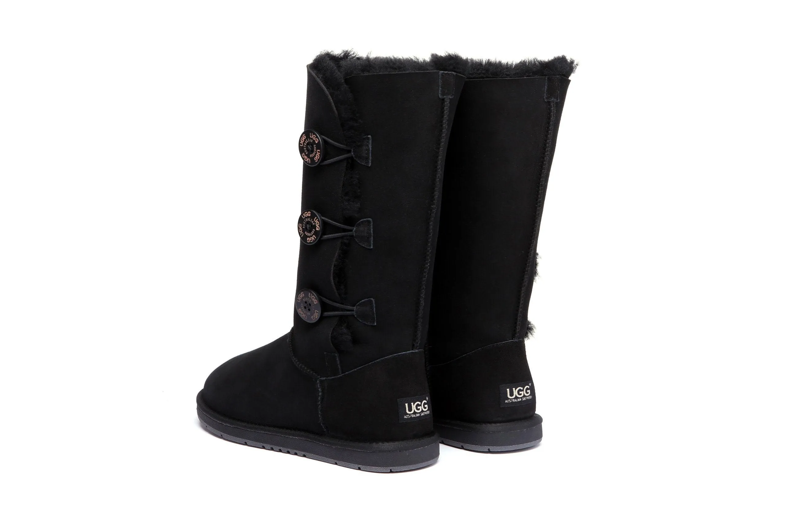 Australian Shepherd® UGG Boots Australia Premium Double Face Sheepskin Tall Triple button Water Resistant