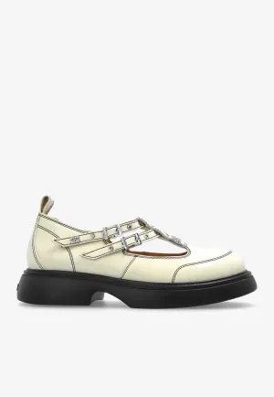 Buckled Leather Loafers