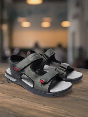bugatti Dark Green & Black Back Strap Sandals