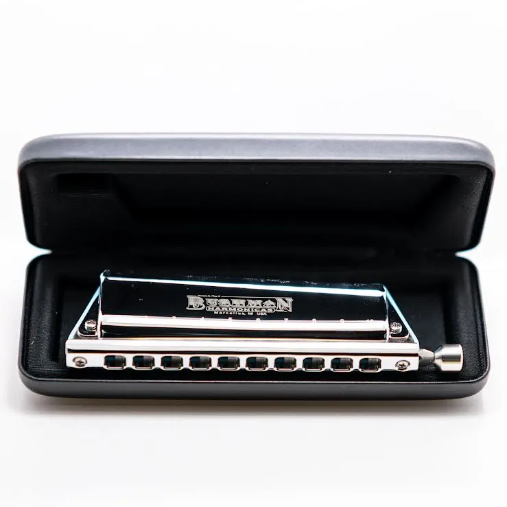 Bushman Game Changer. 10 Hole Diatonic Harmonica with Slide. Includes Free USA Shipping