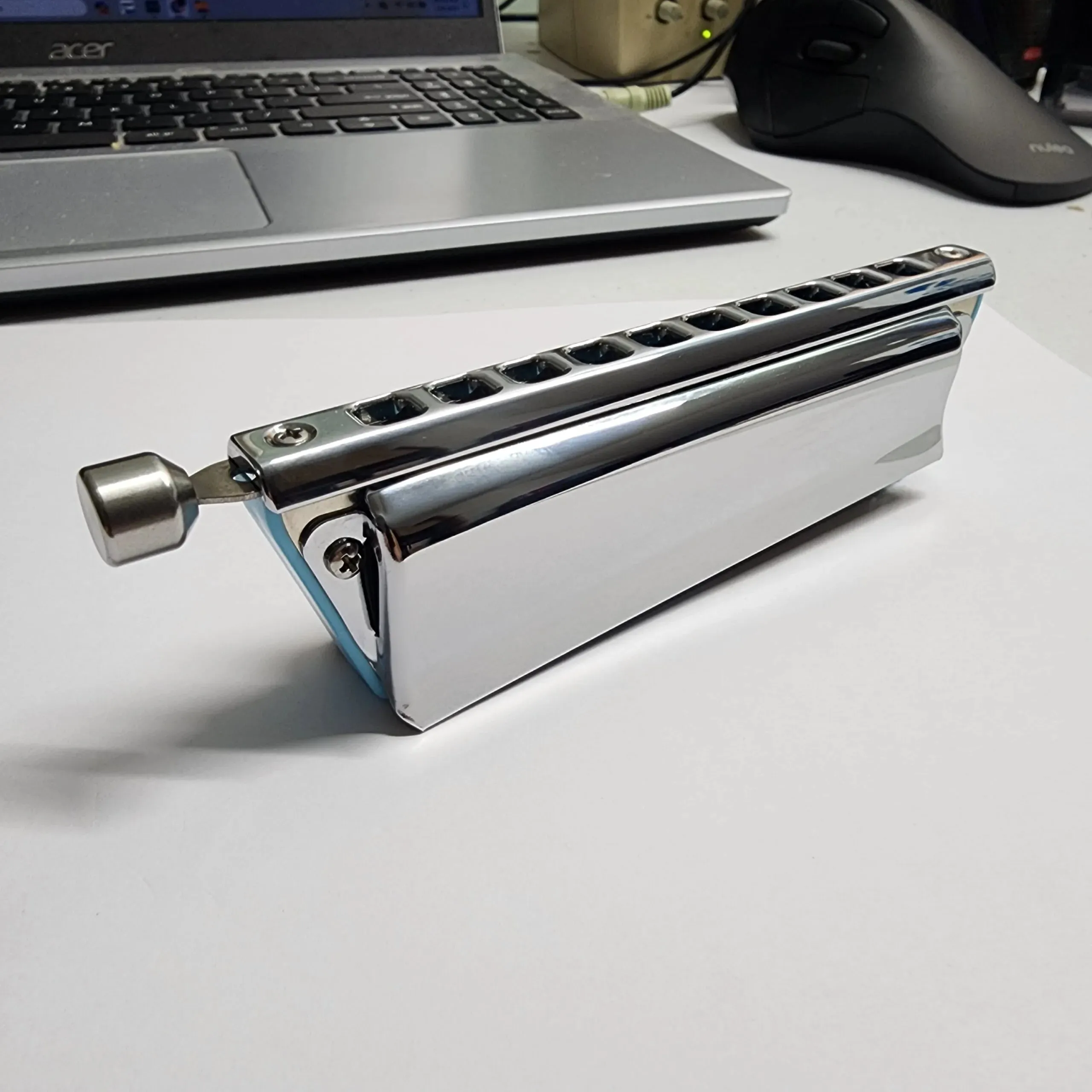 Bushman Game Changer. 10 Hole Diatonic Harmonica with Slide. Includes Free USA Shipping