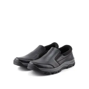 camel active Leather Classic Slip On Shoes Men Black REVOLT-852407-RS1-1