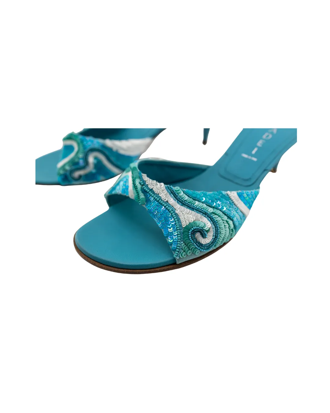 Casadei Kitten Sequin Heels (38.5)