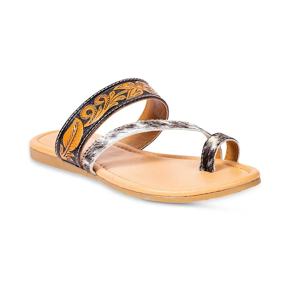 Daisy Mae Leather & Hairon Sandals