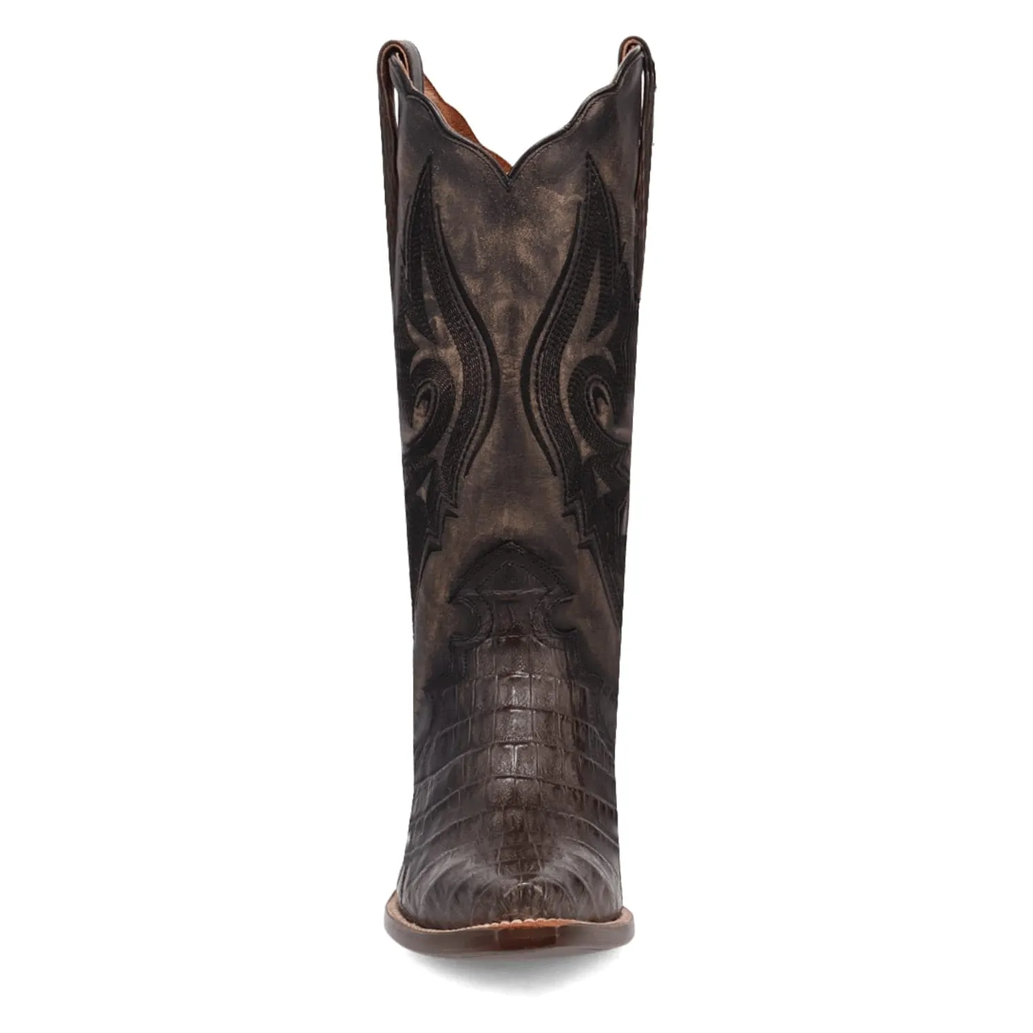 Dan Post Men's Berkeley Genuine Caiman Snip Toe Boots - Black DP3060