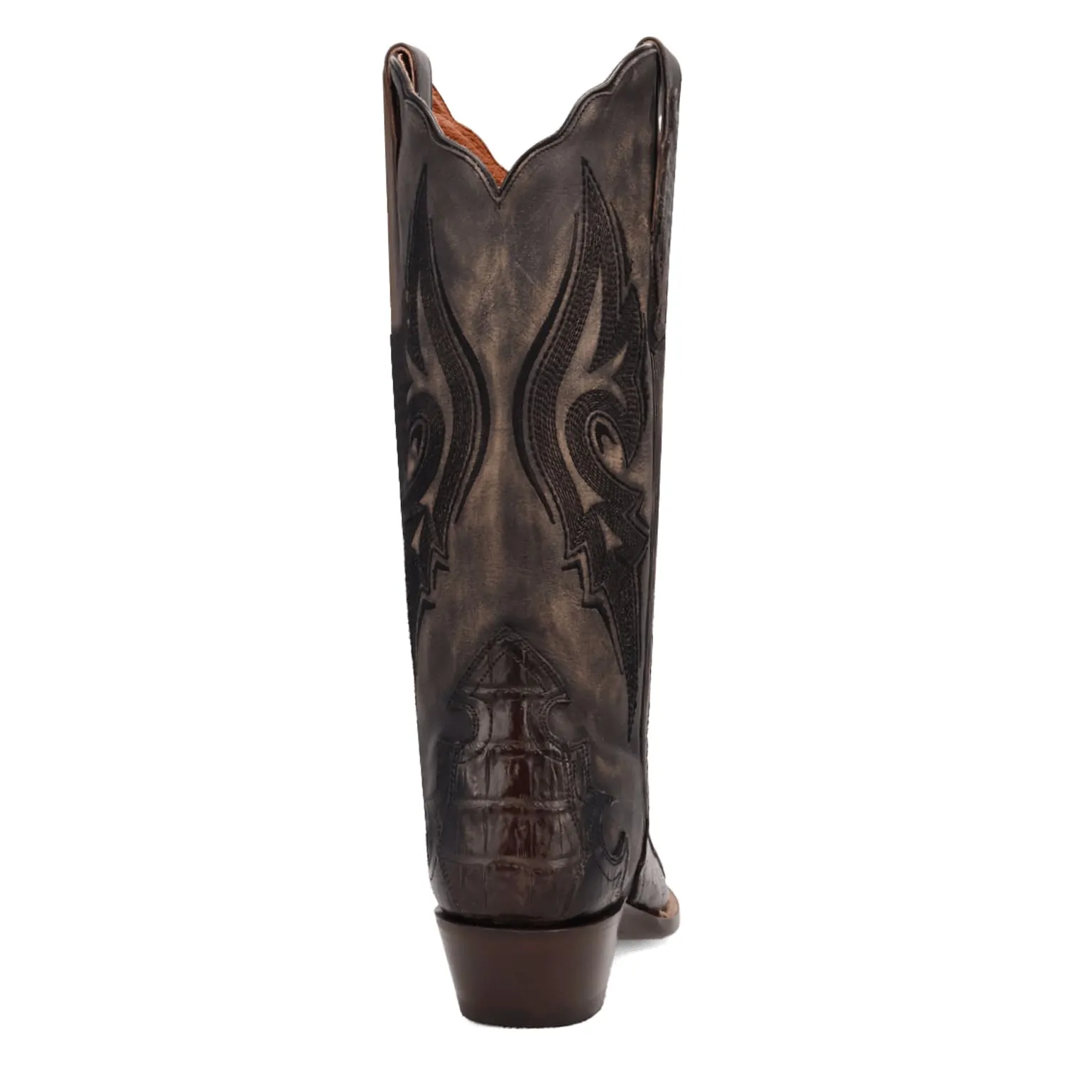 Dan Post Men's Berkeley Genuine Caiman Snip Toe Boots - Black DP3060