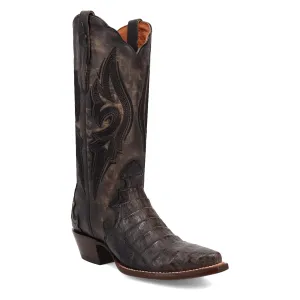 Dan Post Men's Berkeley Genuine Caiman Snip Toe Boots - Black DP3060