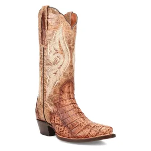 Dan Post Men's Berkeley Genuine Caiman Snip Toe Boots - Sand DP3063