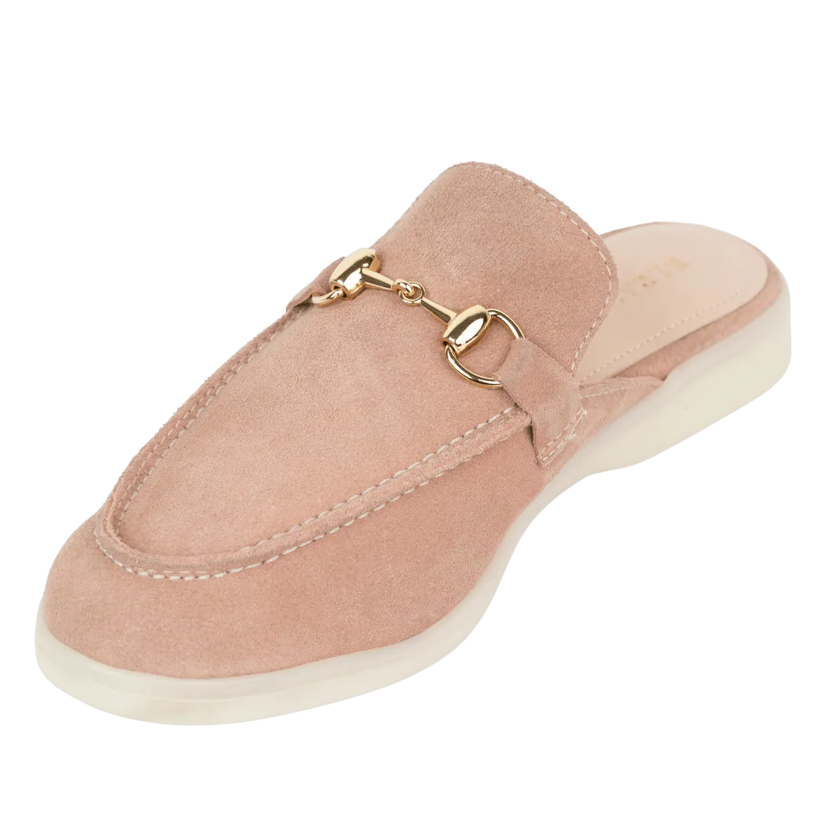 Emma: Mules Femme - Daim  Pêche