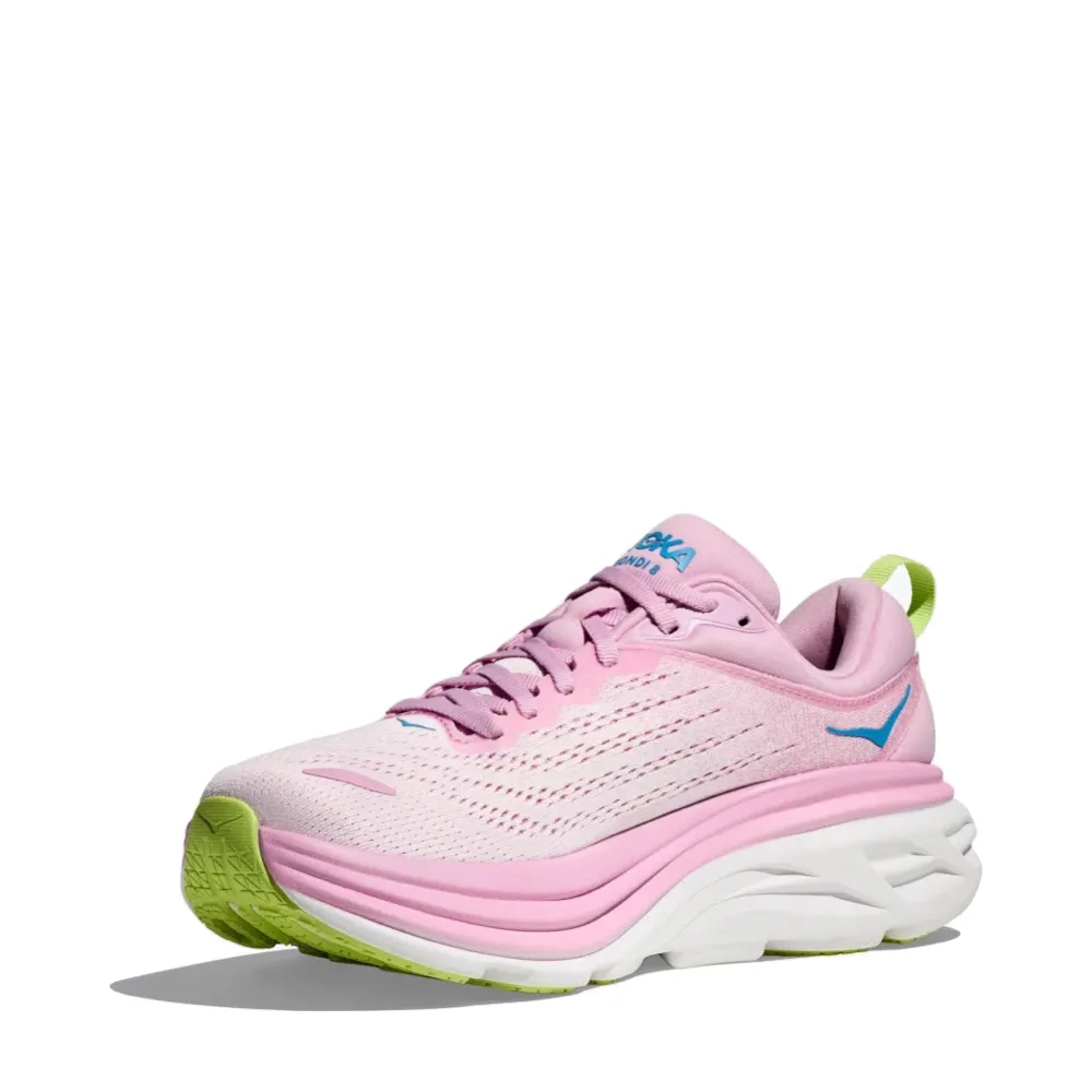 Hoka Women's Bondi 8 Running Sneaker (Pink Twilight/Waterpark)