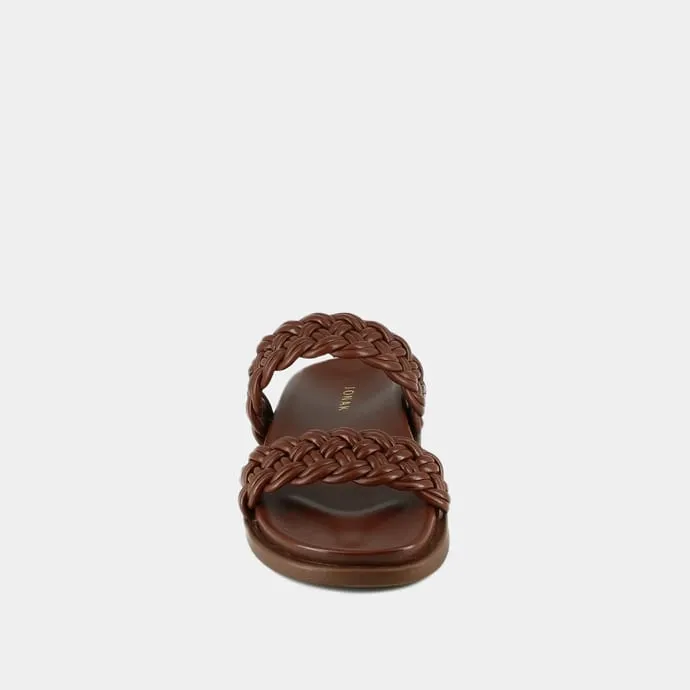 JONAK PARIS MULES WITH INTERLACED STRAPS
