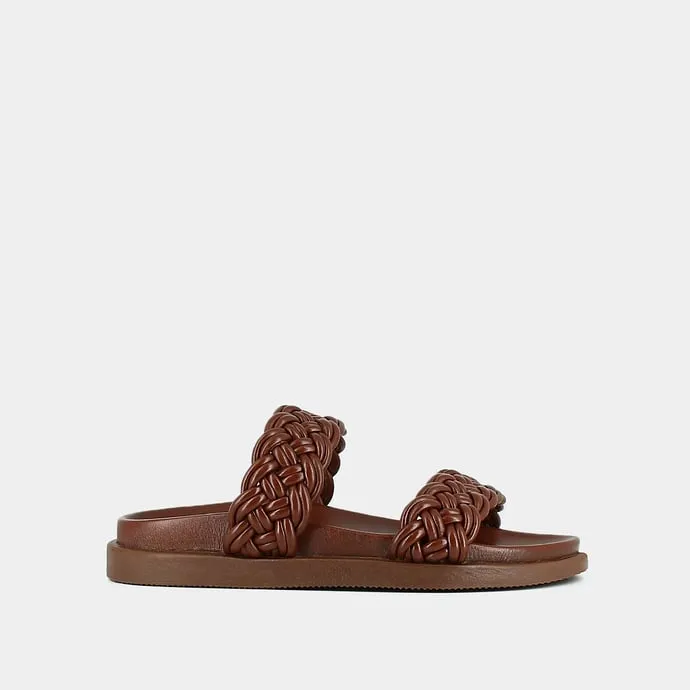 JONAK PARIS MULES WITH INTERLACED STRAPS