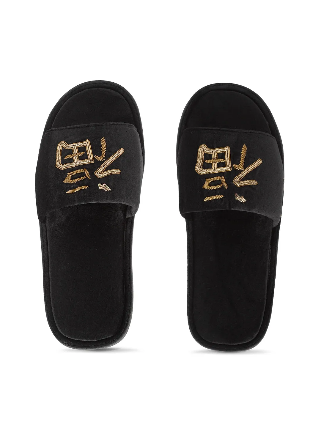 Lucky Domani Slippers (Black)
