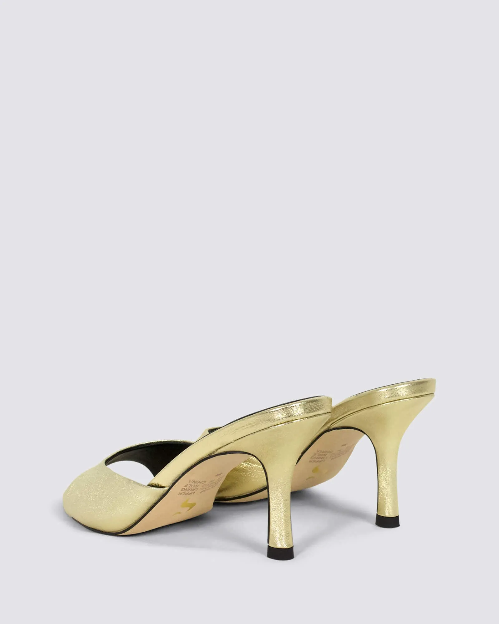 MARGOT MULES GOLD METALLIC LEATHER
