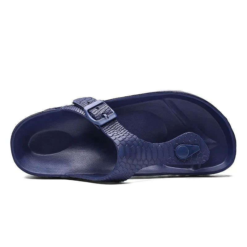 Men Flip Flops Summer Shoes Man Outside Beach Slippers EVA Light Soft Slippers Women Footwear Plus Size Male Sandals Flat Shoes