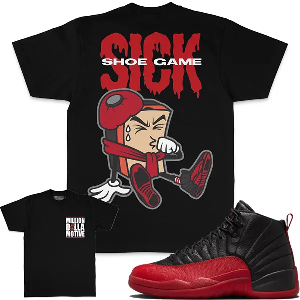 MILLION DOLLA SHOE GAME SICK - BLACK T-SHIRT
