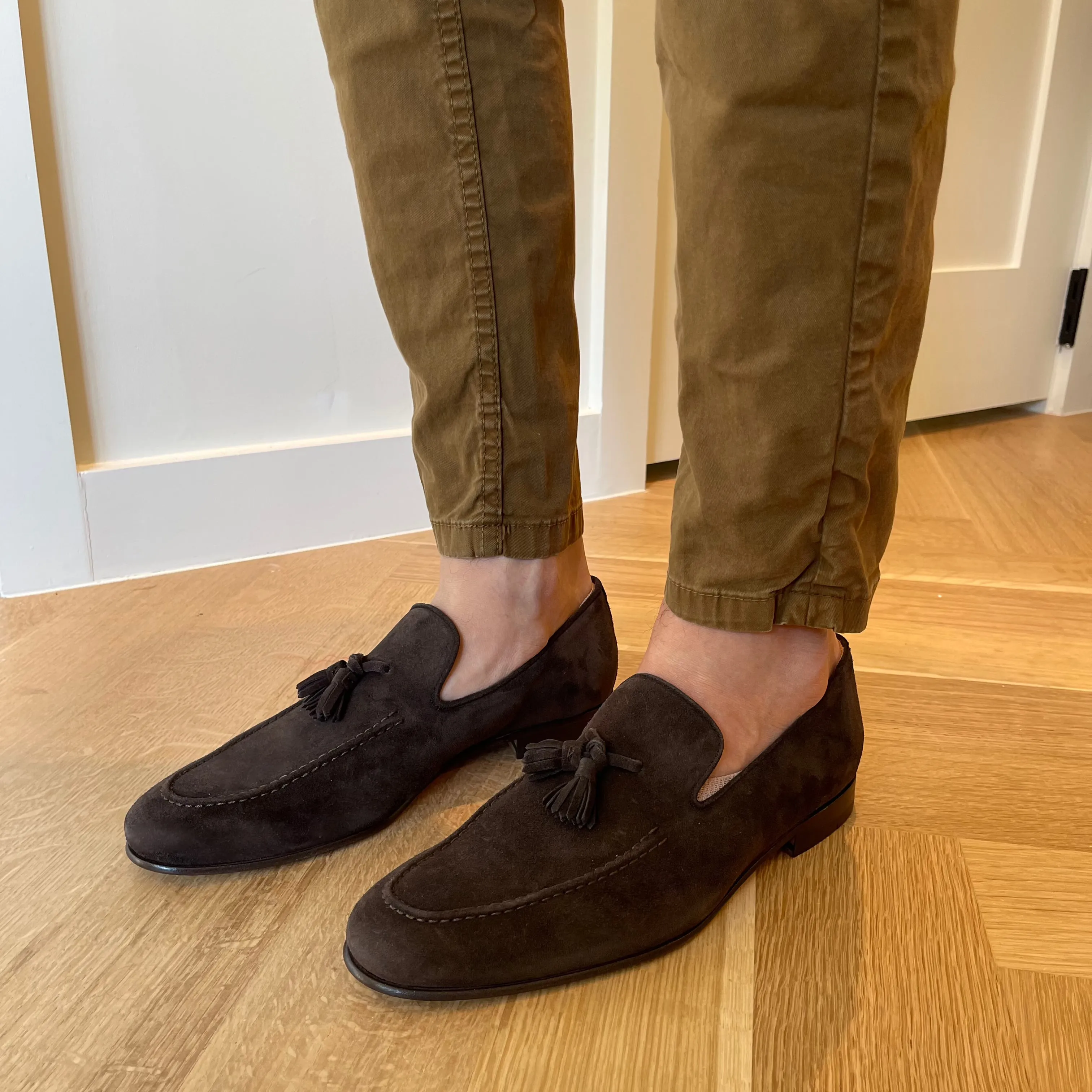 Mirto - Men's Tassel Loafer Brown Suede