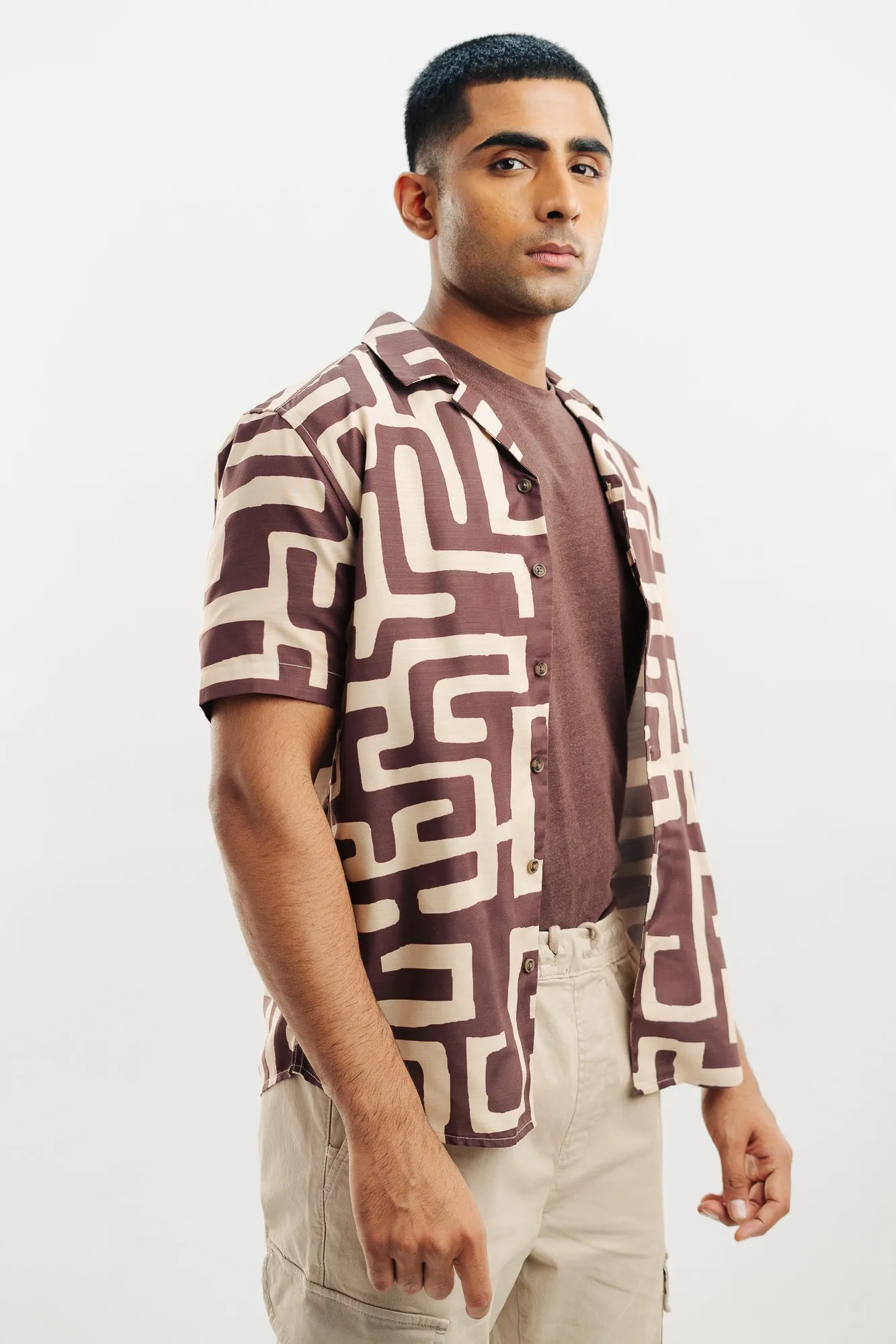 Mocha Men's Maze Shirt