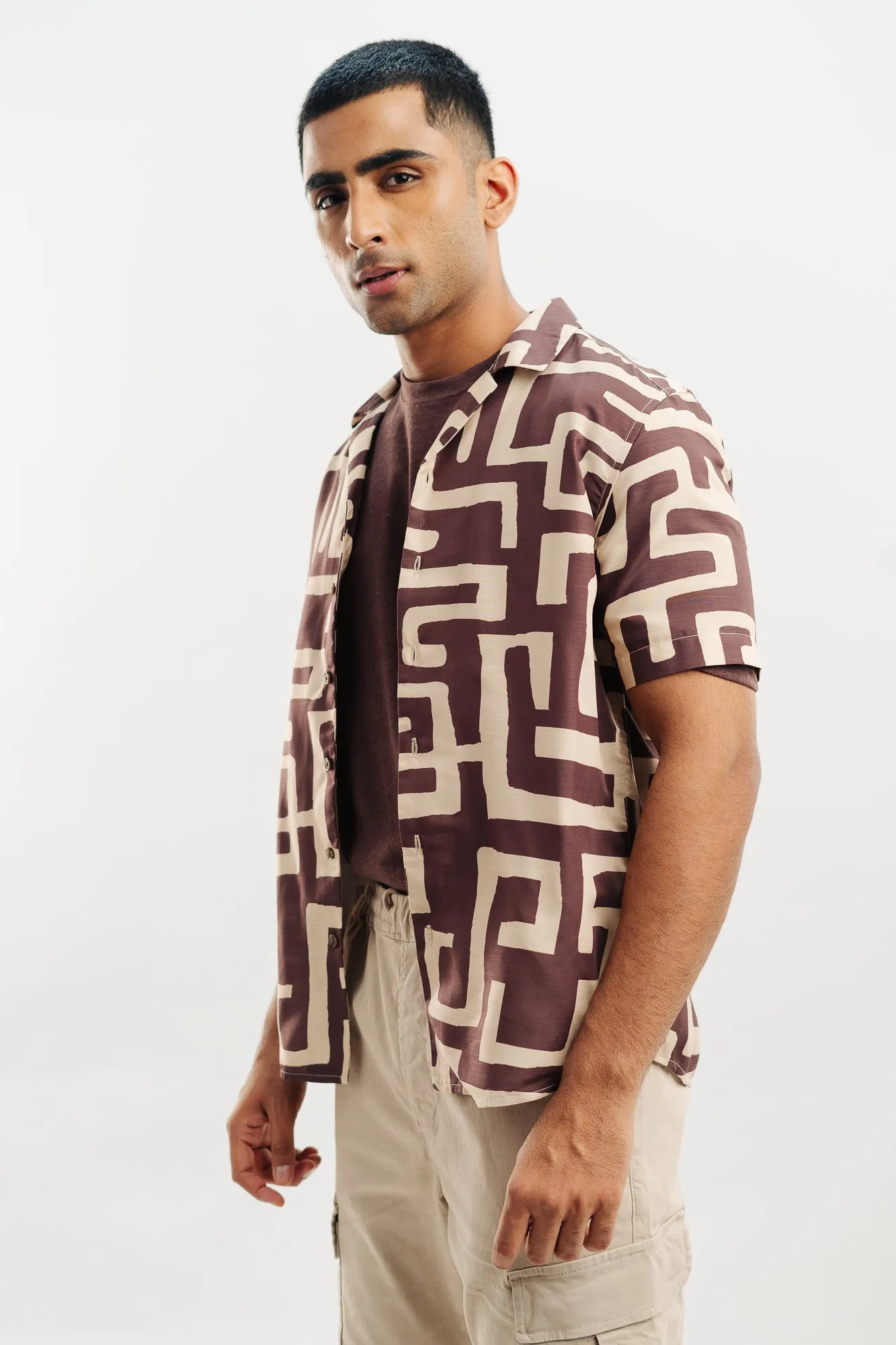 Mocha Men's Maze Shirt
