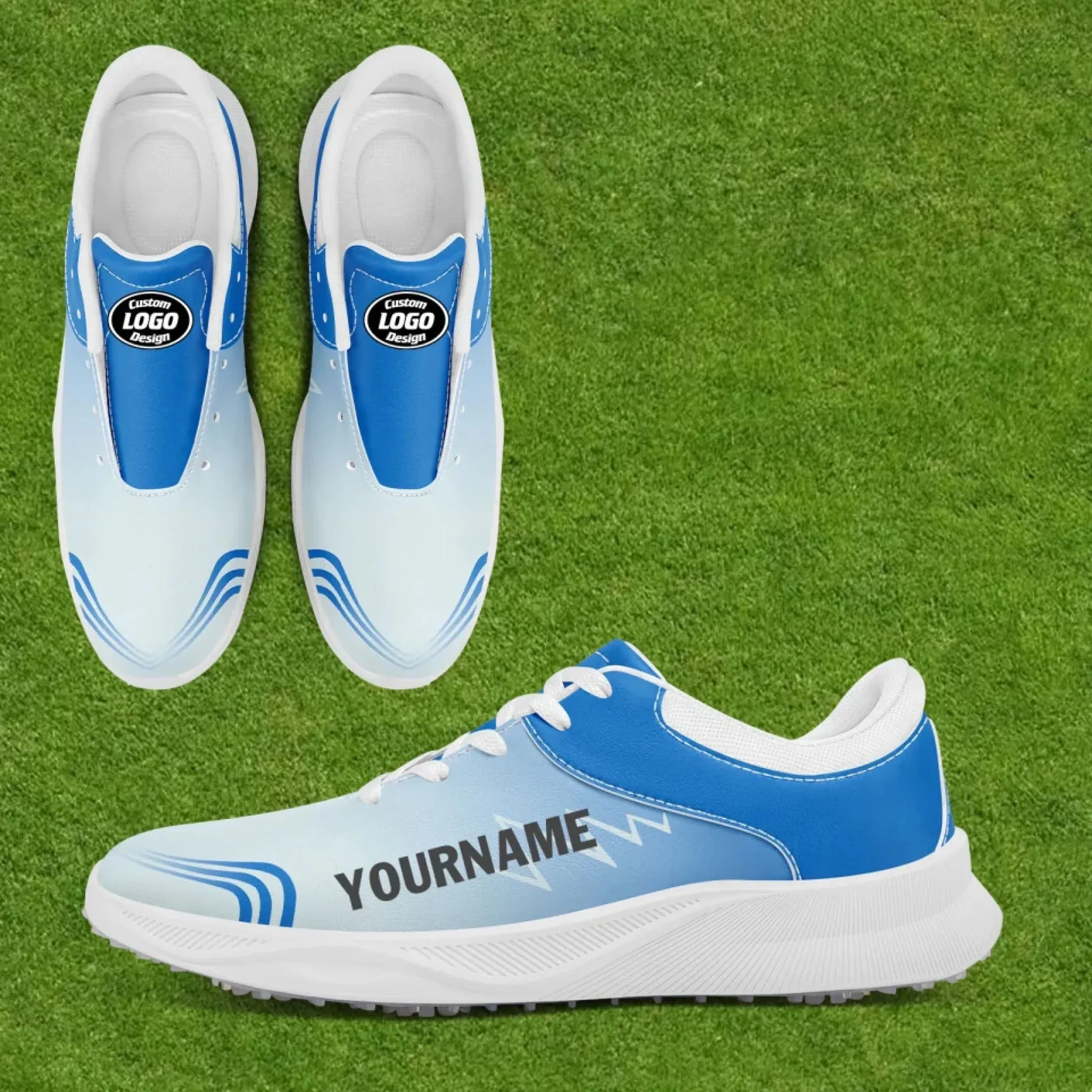 Personalized Golf Sneakers, Custom High-Quality Golf Shoes with Breathable Sole Holes, Stylish and Comfortable Unisex Golf Shoes
