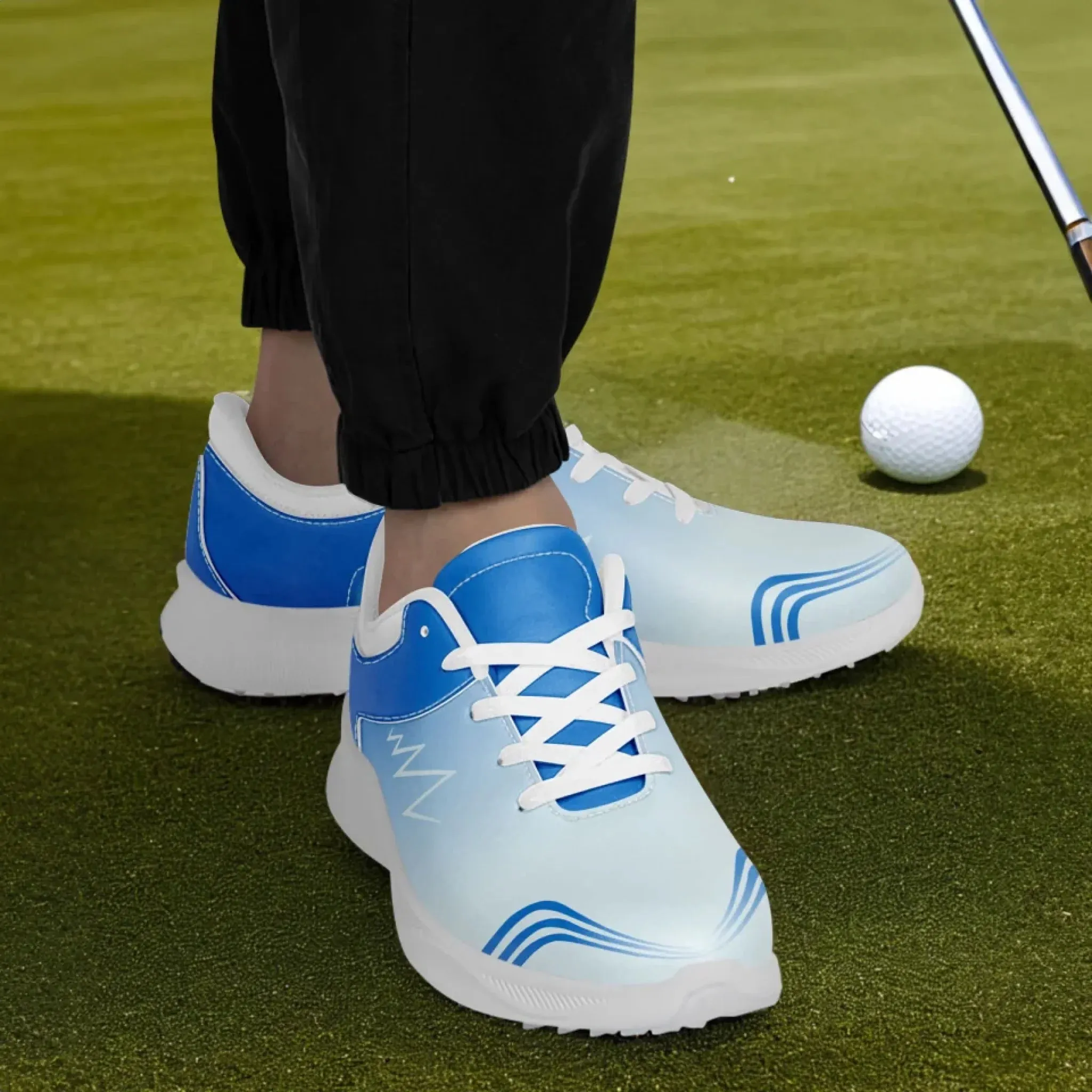 Personalized Golf Sneakers, Custom High-Quality Golf Shoes with Breathable Sole Holes, Stylish and Comfortable Unisex Golf Shoes