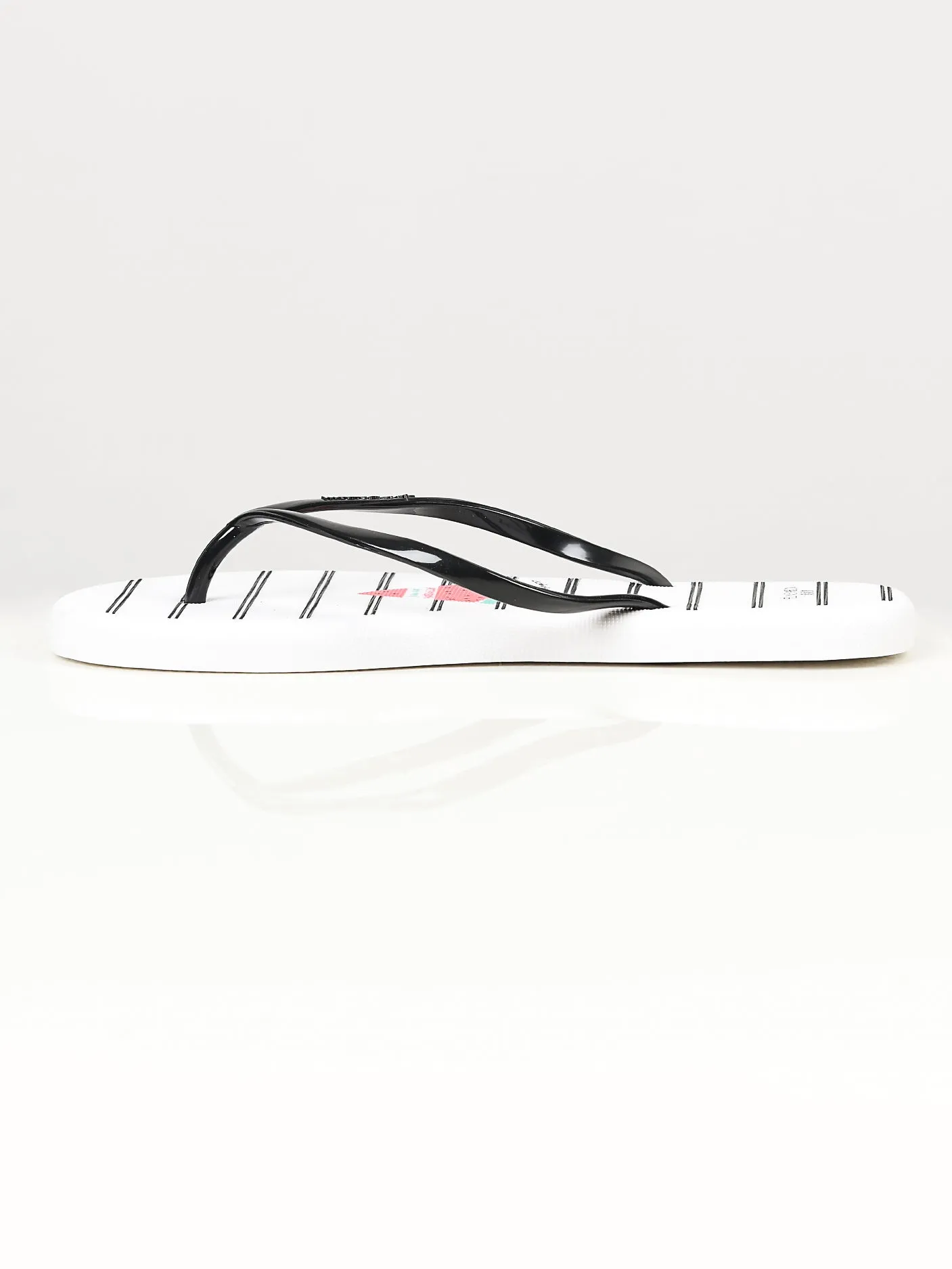 Printed Flip Flops - White