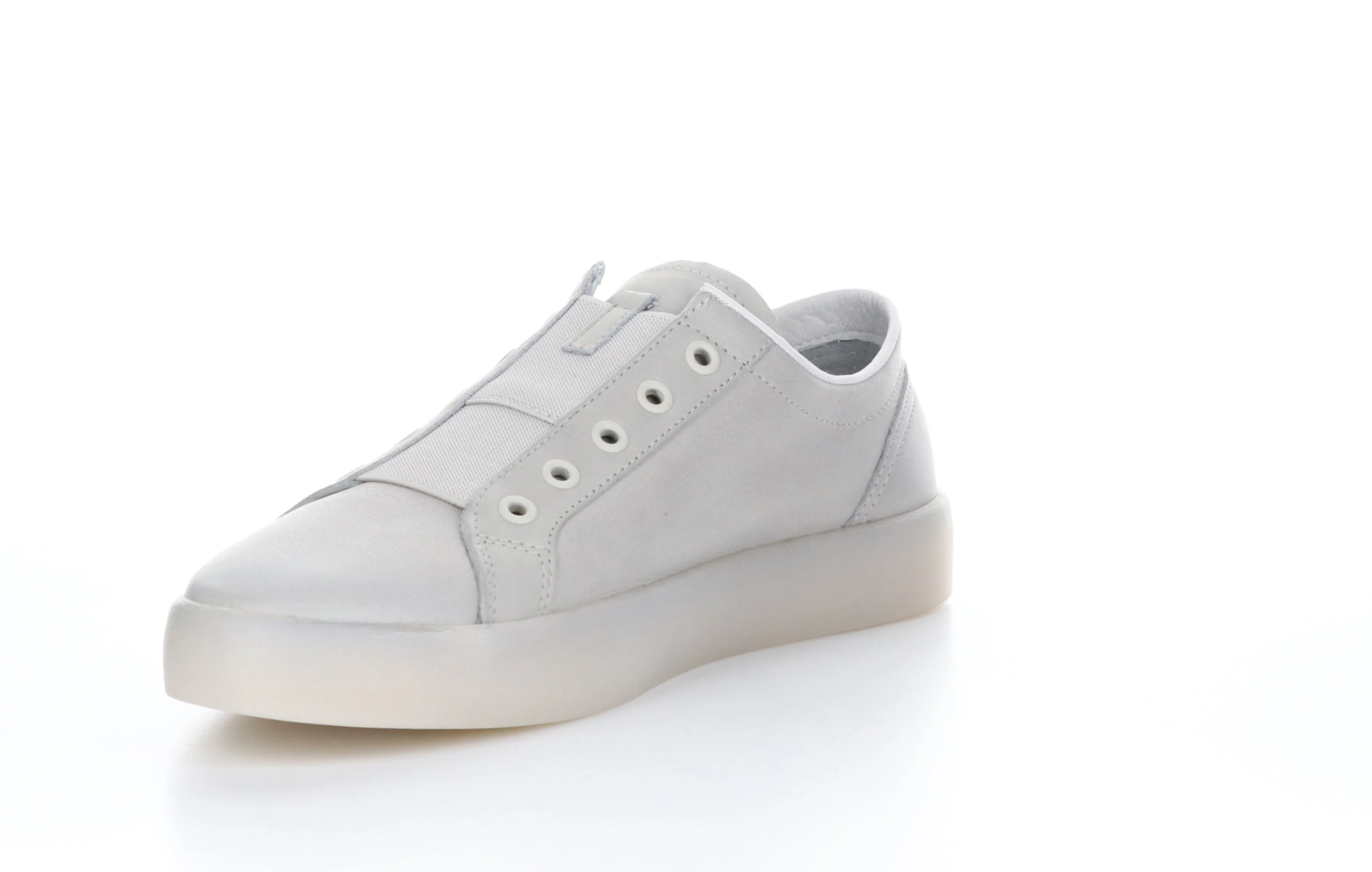 RION647SOF Smooth Light Grey Slip-on Trainers