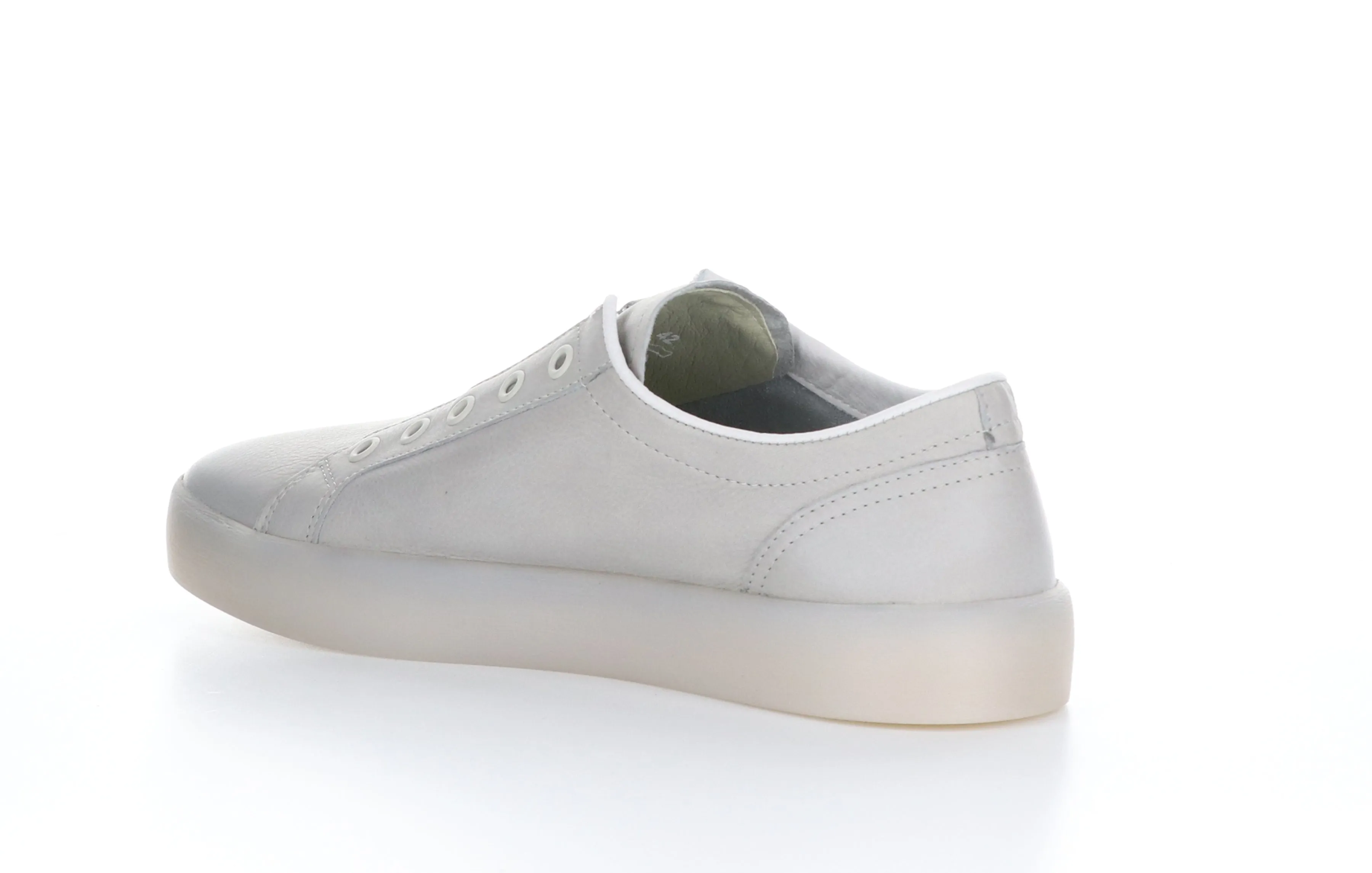 RION647SOF Smooth Light Grey Slip-on Trainers