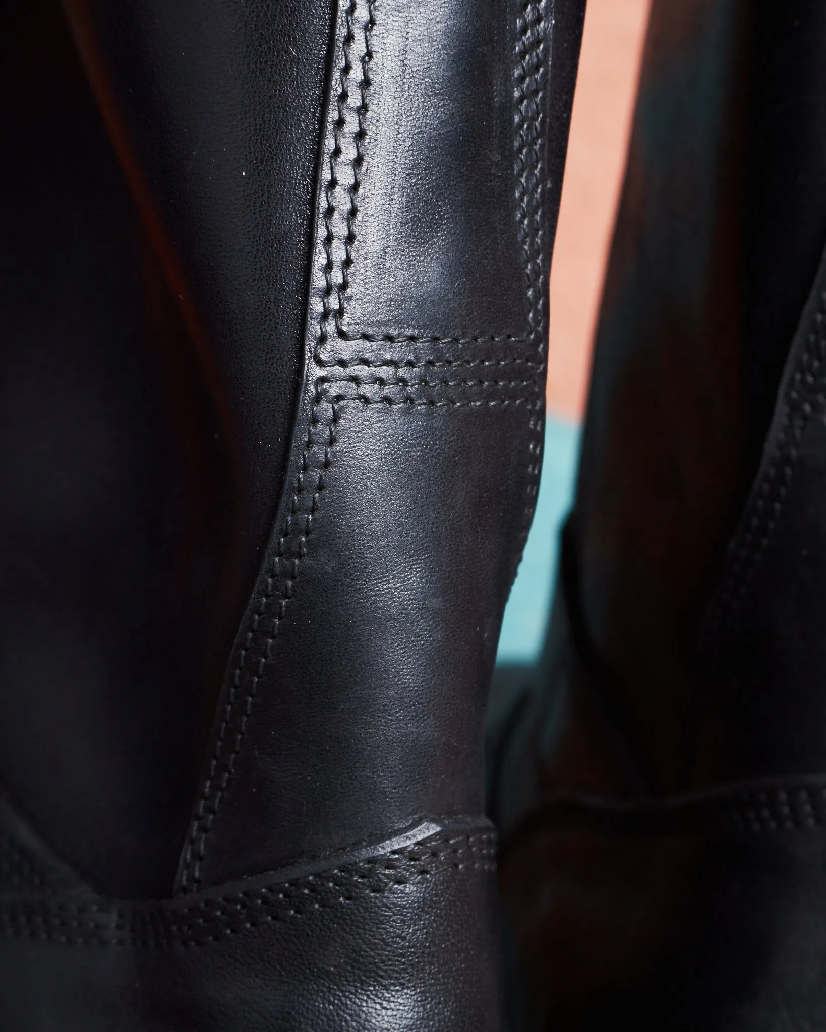 Råland Bootmaker Engineer Boots Horsehide Black Handmade In Sweden