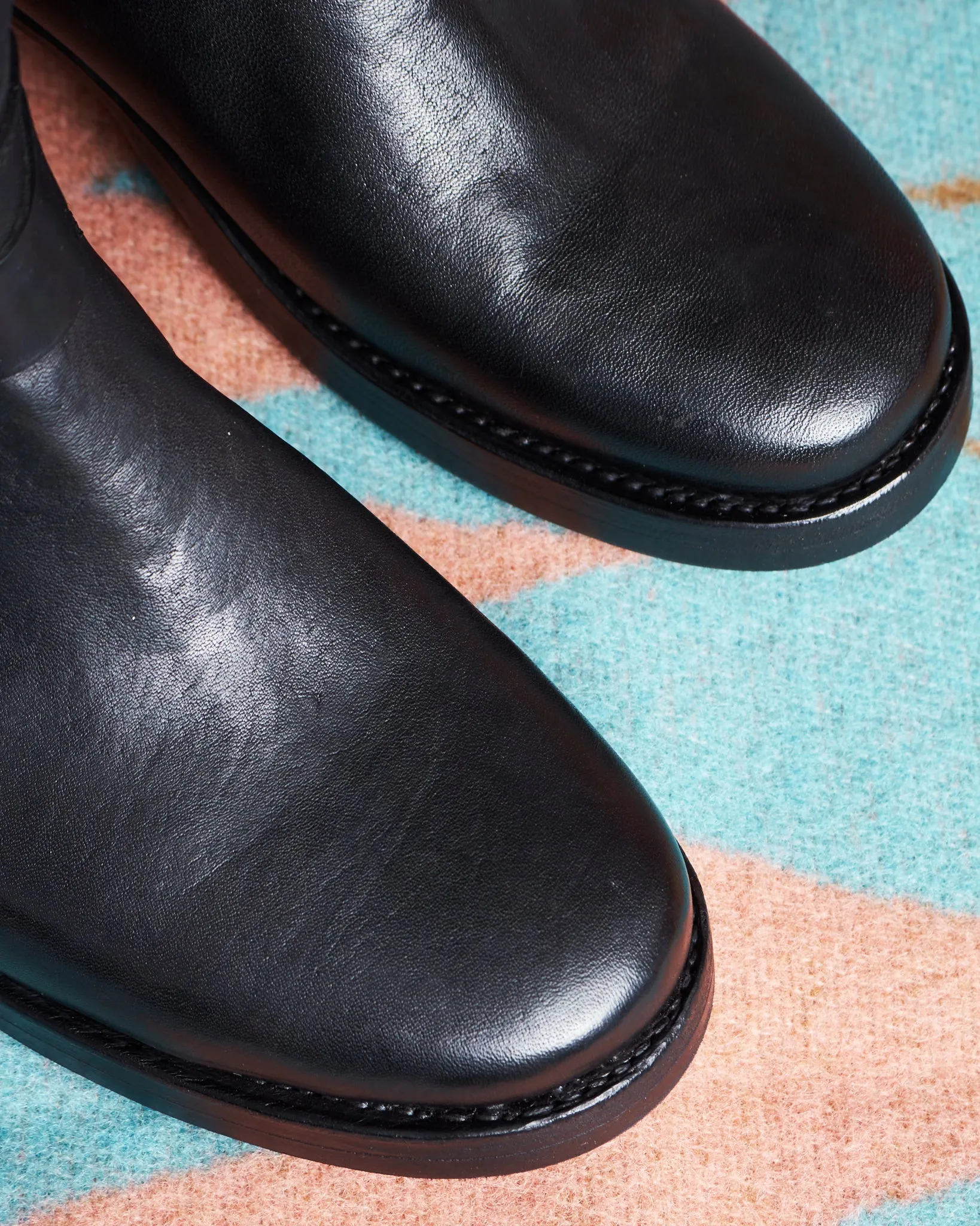 Råland Bootmaker Engineer Boots Horsehide Black Handmade In Sweden