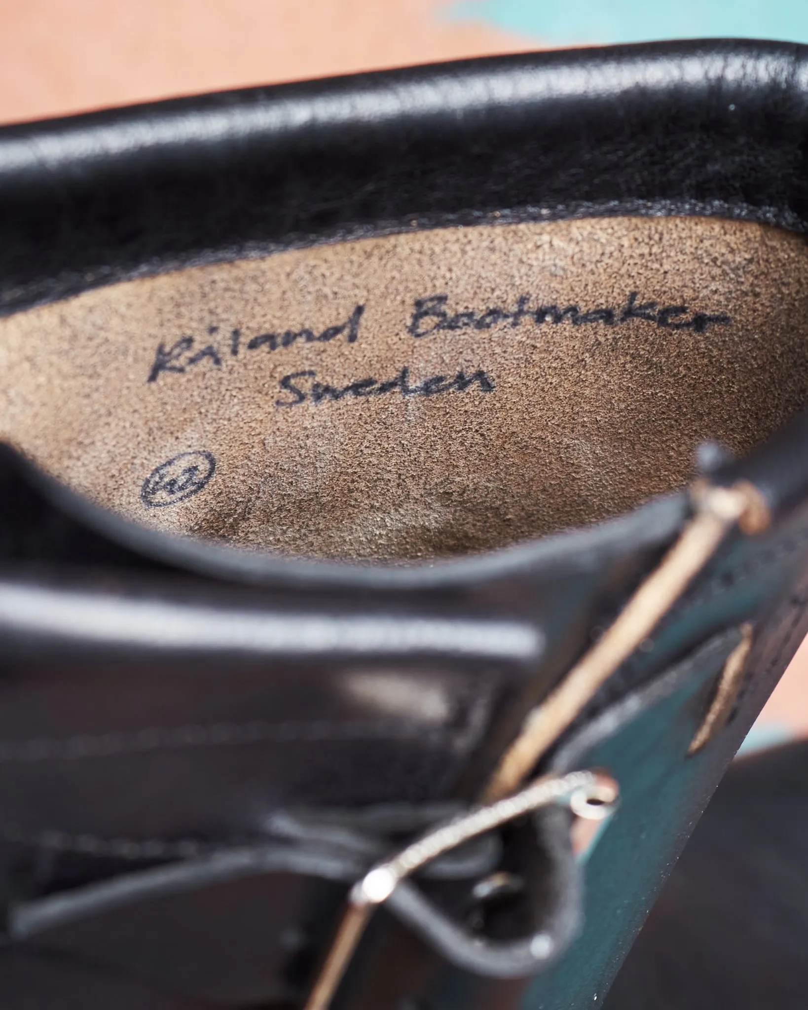 Råland Bootmaker Engineer Boots Horsehide Black Handmade In Sweden