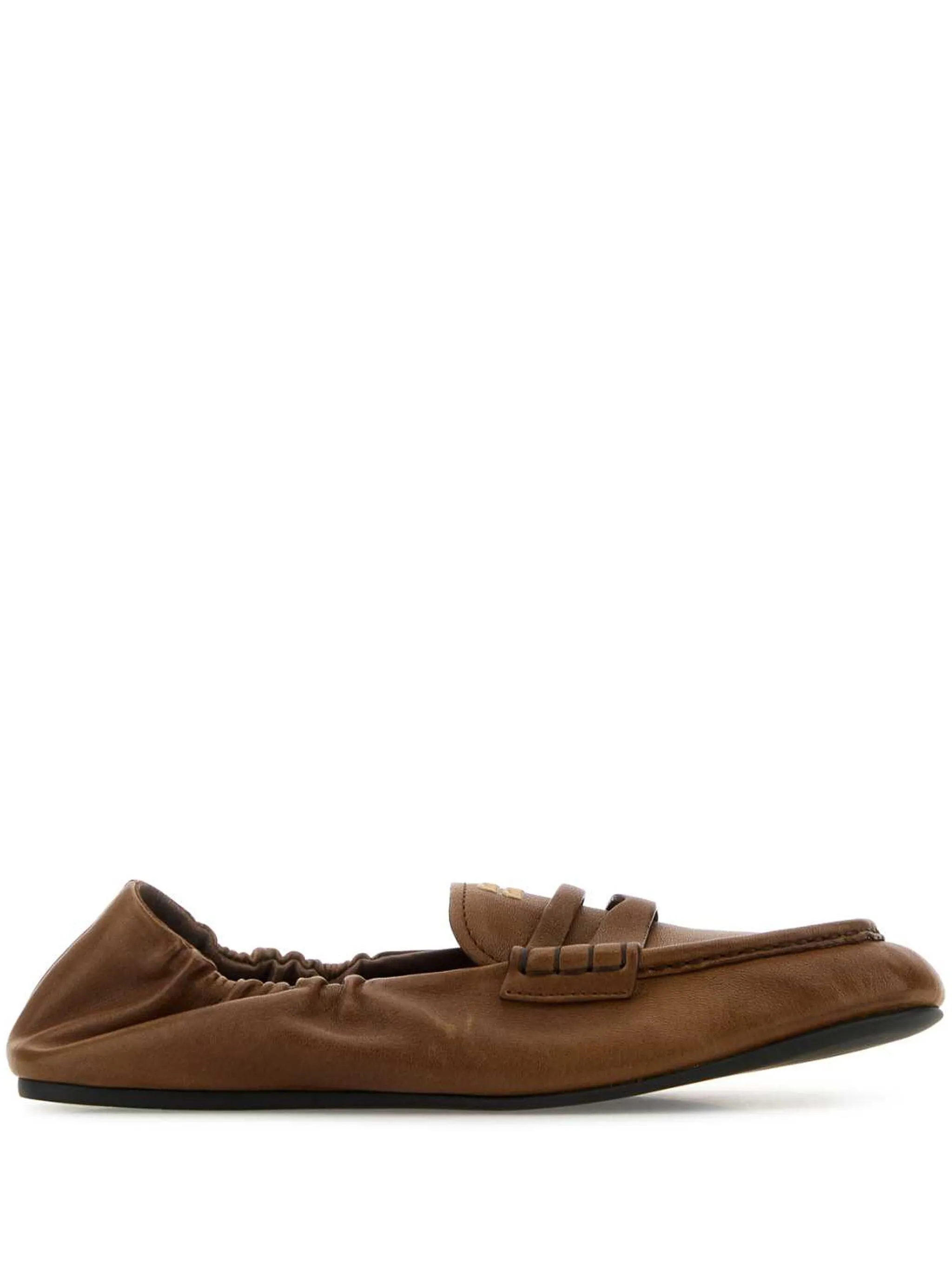 ruches nappa leather loafers