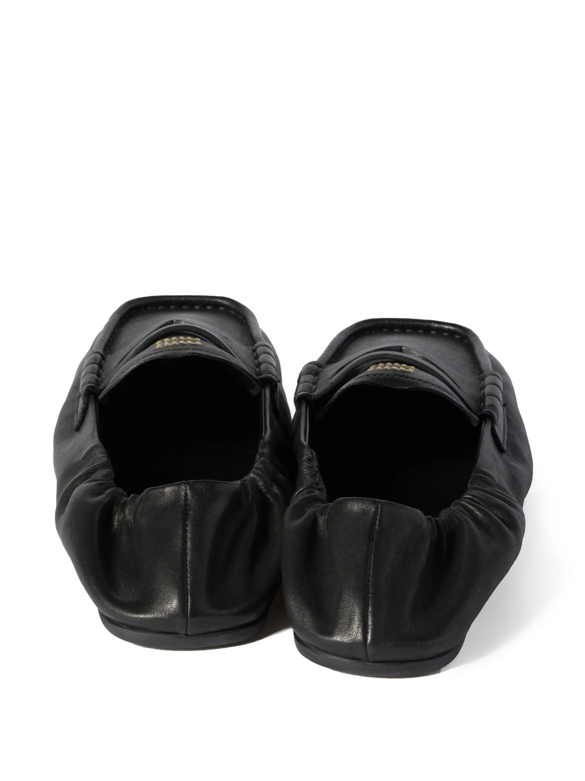 ruches nappa leather loafers