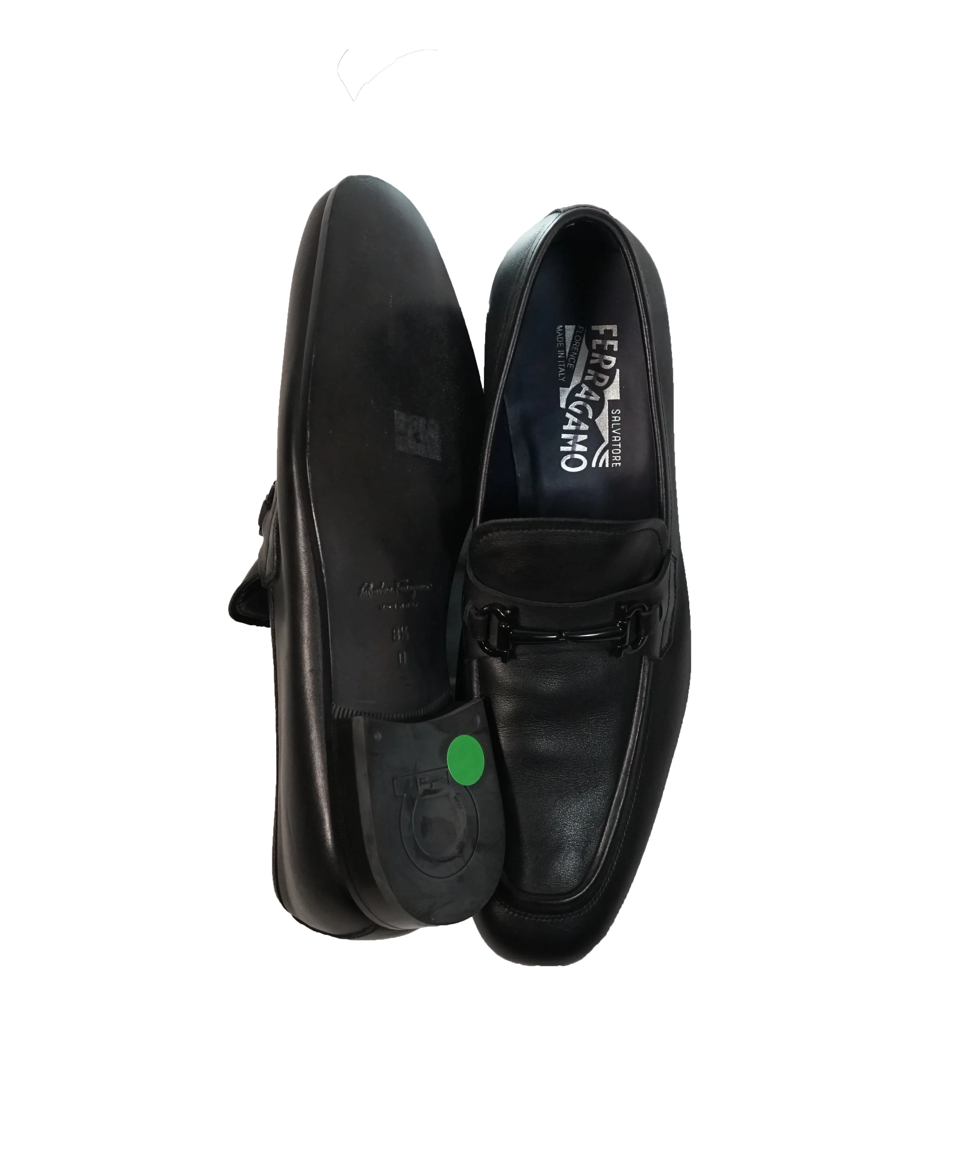 SALVATORE FERRAGAMO - “Ravenna” Black on Black Bit Loafer - 8.5
