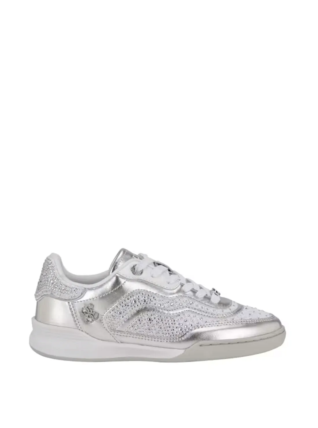 Silver Pritie Low-Top Sneakers
