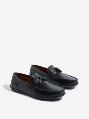 SOLEPLAY Black Tassel- Detailed Leather Loafers