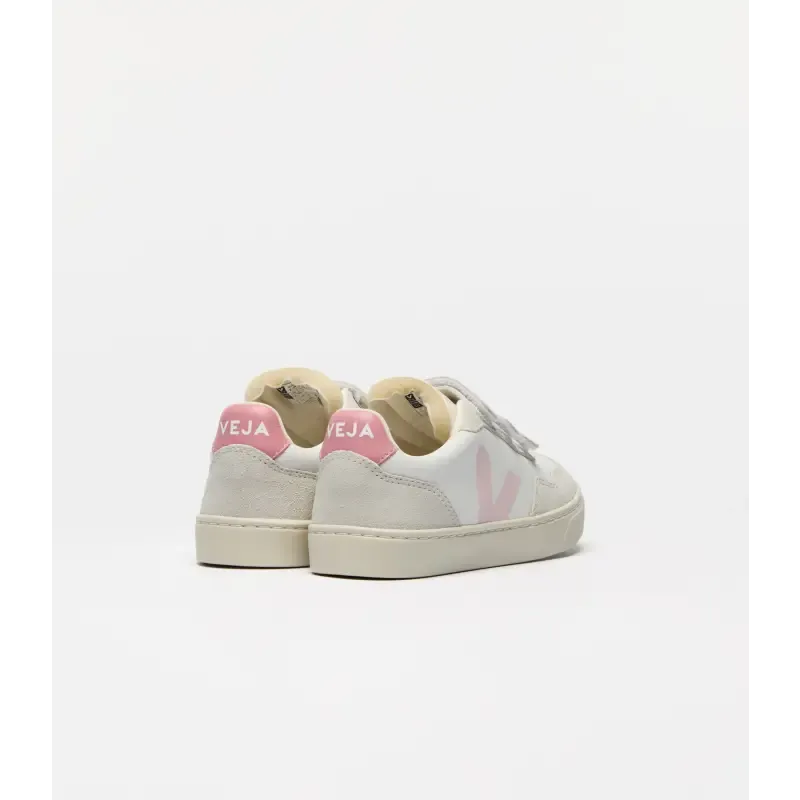 Veja White Rosa Pink Triple Velcro Sneaker V103