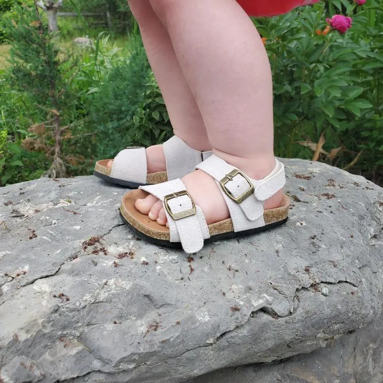 White Cork Sandals