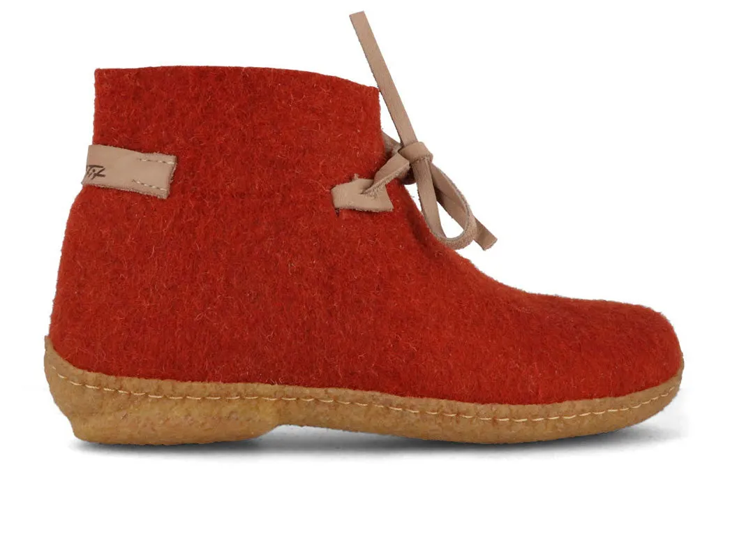 WoolFit® Indoor-Outdoor Slipper Boots Vitus, brick red