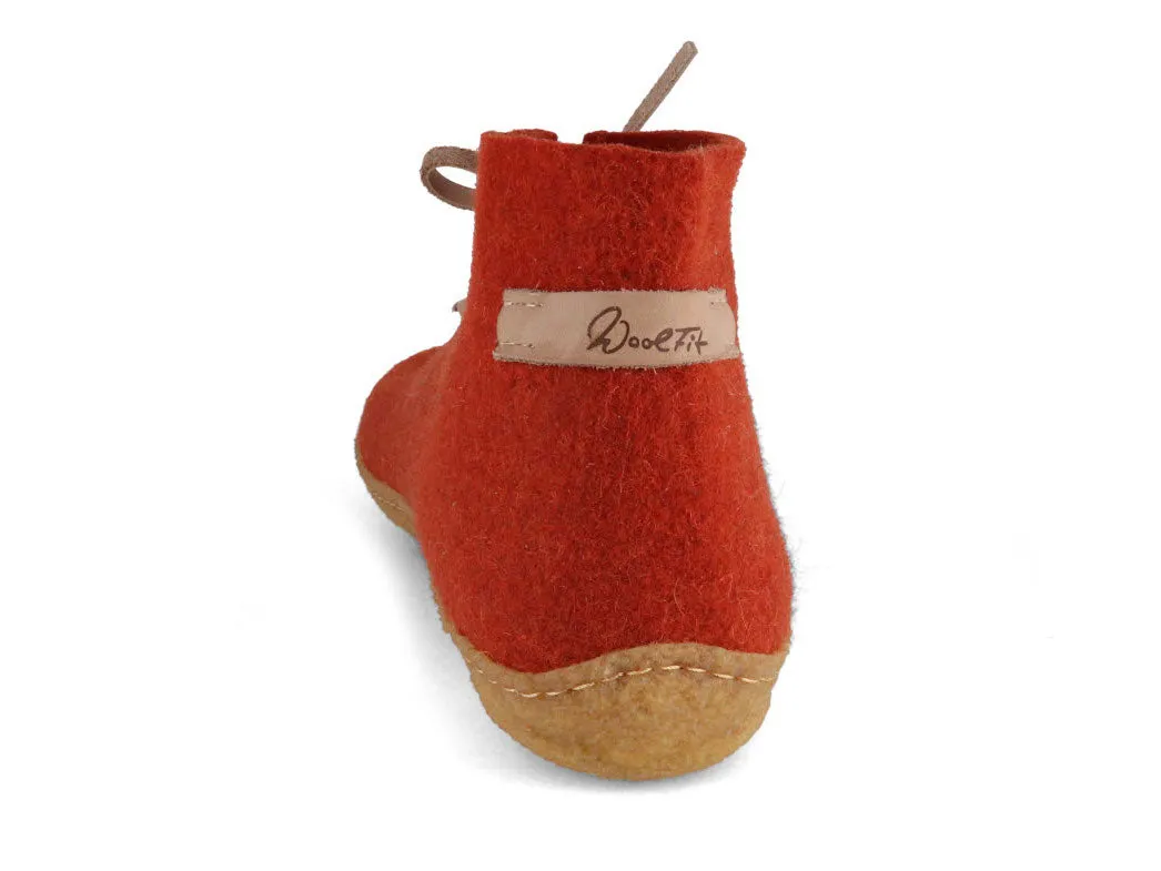 WoolFit® Indoor-Outdoor Slipper Boots Vitus, brick red