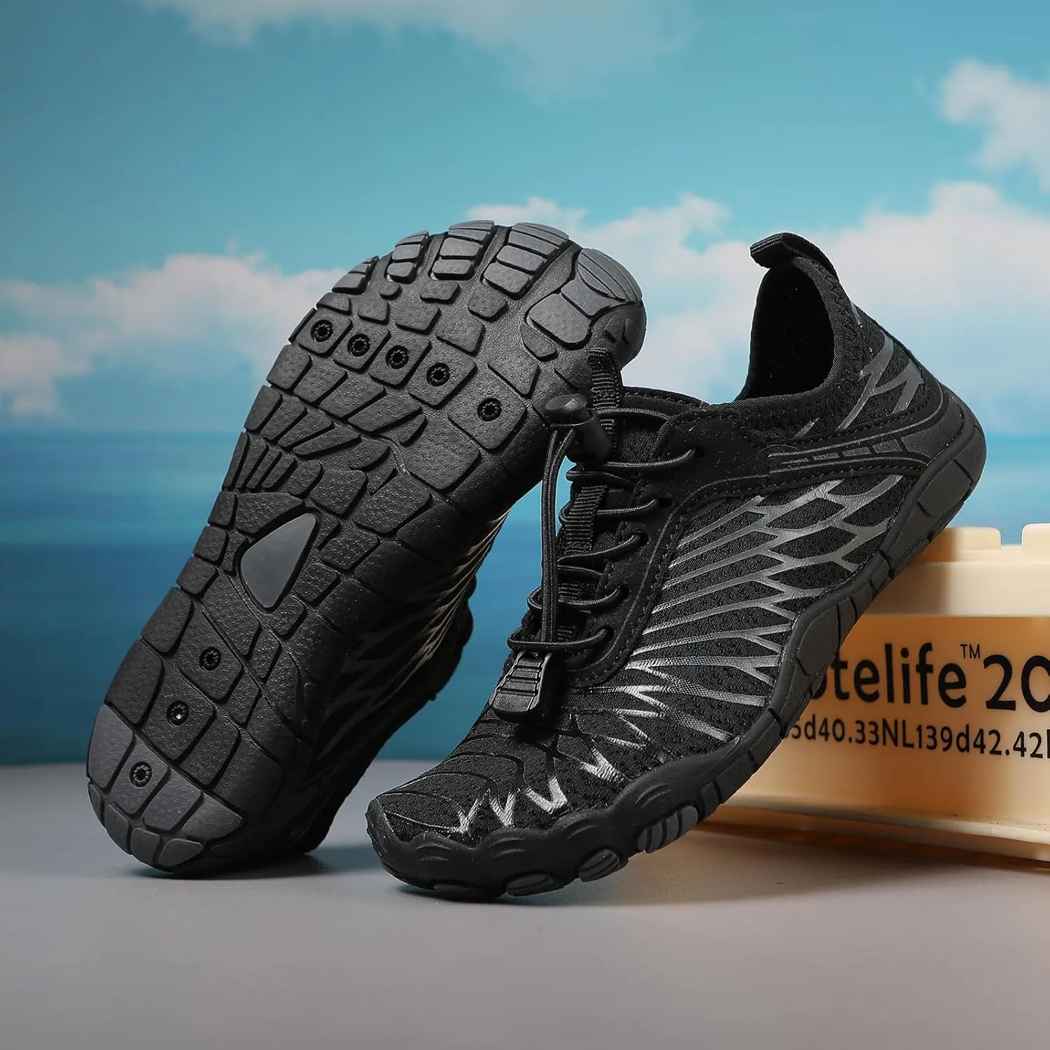 ZWRXW Barefoot Shoes Kids Boys Girls Toddler Shoes Wide Toe Box and Quick-Dry Sand Toddler Breathable Sneakers Tennis Non-Slip Hiking Footwear Comfort Anti-Slip Walking Sneakers